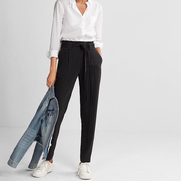 sash waist ankle pant